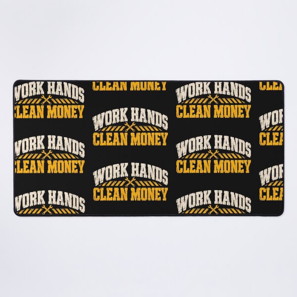 Item preview, Work Hands Clean Money Mechanics Trade Typography Print designed and sold by StudioBilly3000.