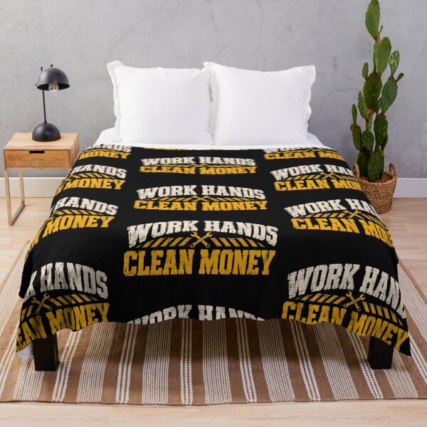 Item preview, Work Hands Clean Money Mechanics Trade Typography Print designed and sold by StudioBilly3000.