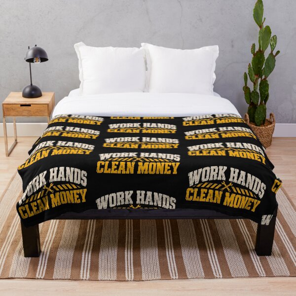 Item preview, Work Hands Clean Money Mechanics Trade Typography Print designed and sold by StudioBilly3000.