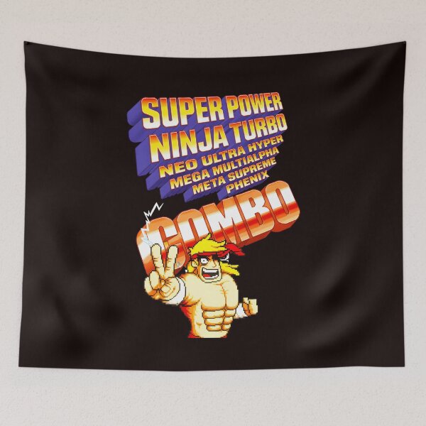 Item preview, Super Power Ninja Turbo Combo Pixel Art designed and sold by NeonPhantoms.