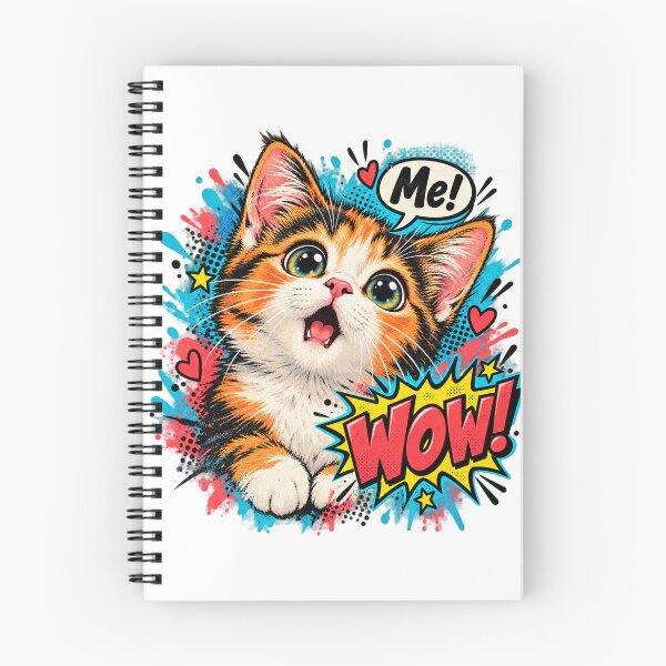 Item preview, Me! WOW! – Cute Calico Kitten Retro Pop Art Cat designed and sold by WolfmanProphecy.