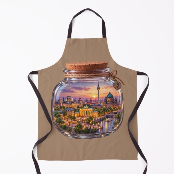 Item preview, Berlin in a Jar Tiny World Germany Sunset Cityscape designed and sold by RDproject.