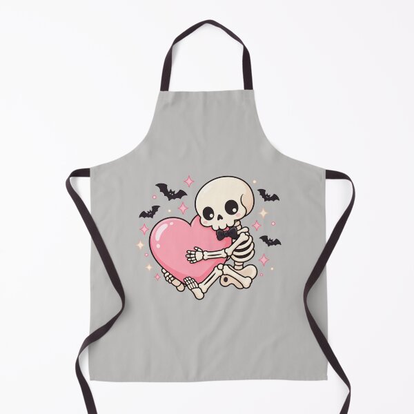 Item preview, Cute Skeleton Hugging Pink Heart – Spooky Love, Kawaii Goth Halloween designed and sold by MrDev.