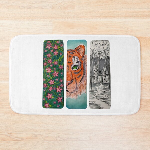 Item preview, Series of Bookmark Deigns (Cherry Blossoms, Tiger, Abandoned Castle) designed and sold by Lefty_Arts .