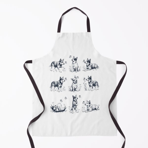 Item preview, Vintage Australian Cattle Dog with Butterfly Flower Dog Lover designed and sold by dian-rody-crest.