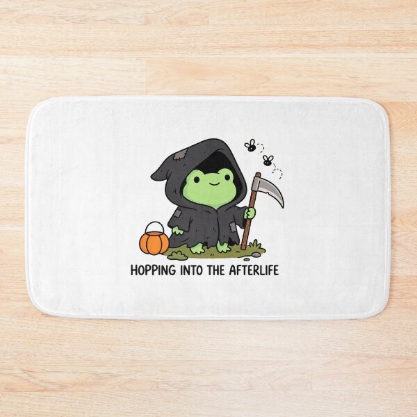 Item preview, Cute Grim Reaper Frog – Hopping Into the Afterlife, Spooky Kawaii Halloween designed and sold by MrDev.