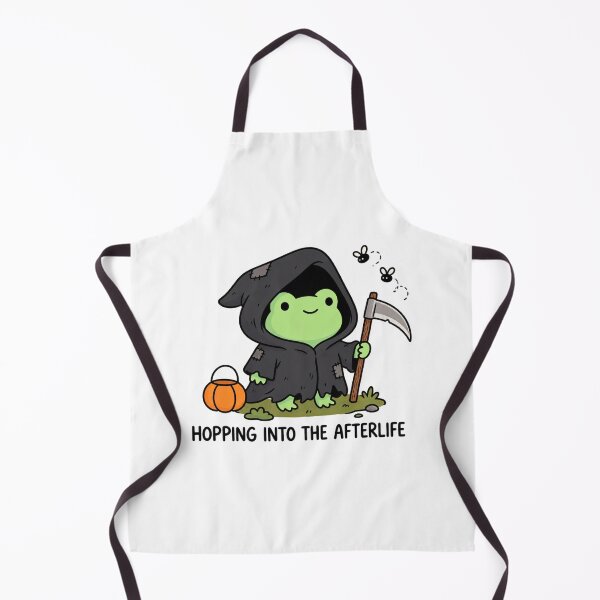 Aperçu de l'œuvre Cute Grim Reaper Frog – Hopping Into the Afterlife, Spooky Kawaii Halloween créée et vendue par MrDev.