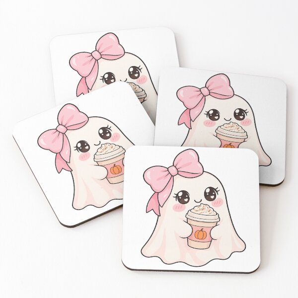 Item preview, cute antôme with big pink bow and latte designed and sold by positivitymed.