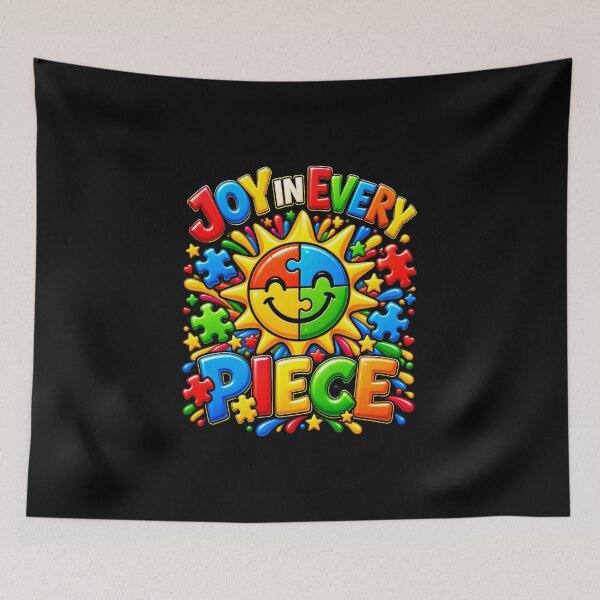 Item preview, Joy in Every Piece – Colorful Puzzle Sunshine Design designed and sold by Grandman Goods.