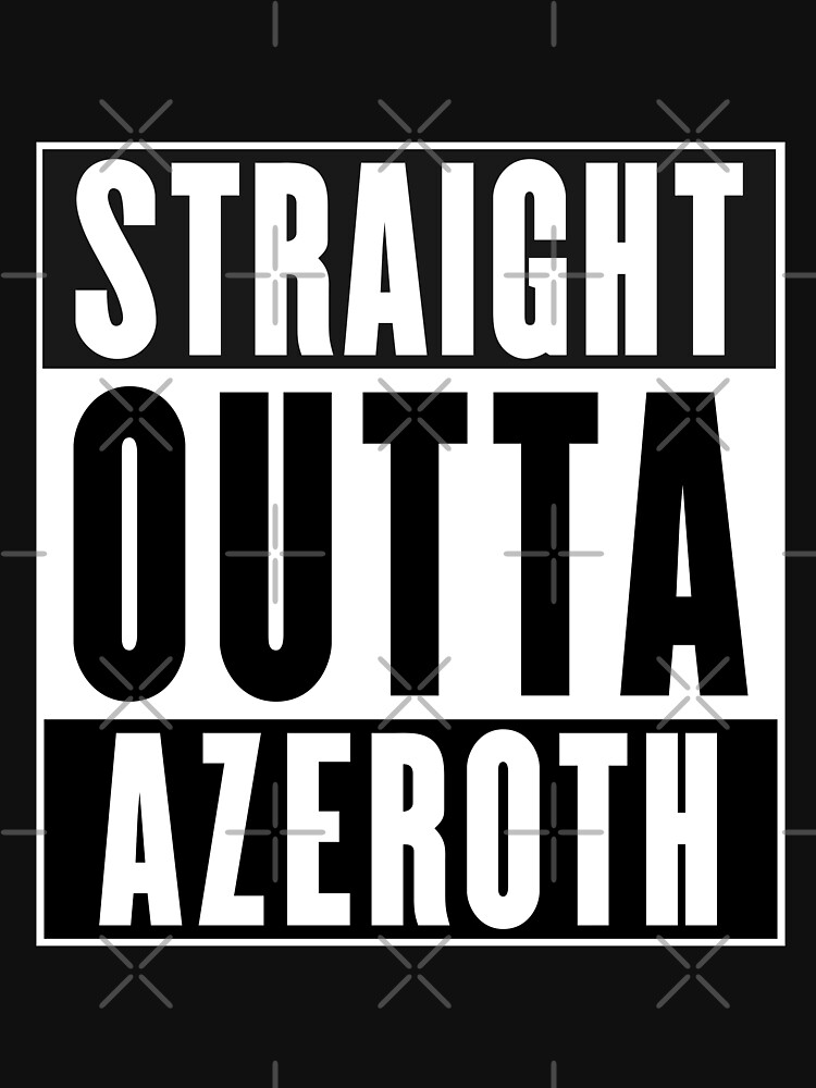 Imagen 3 de 3, Camiseta ¾ estilo béisbol con la obra Straight Outta Azeroth, diseñada y vendida por soondoock.