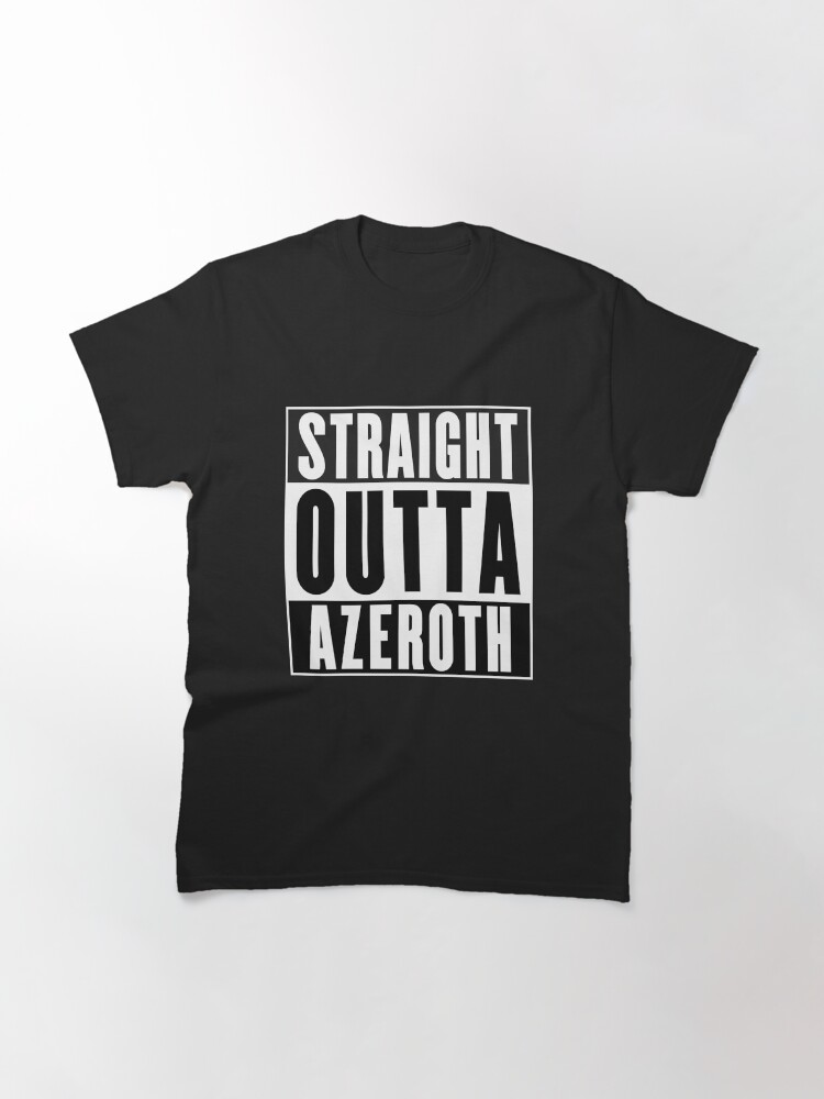 Imagen 3 de 7, Camiseta clásica con la obra Straight Outta Azeroth, diseñada y vendida por soondoock.