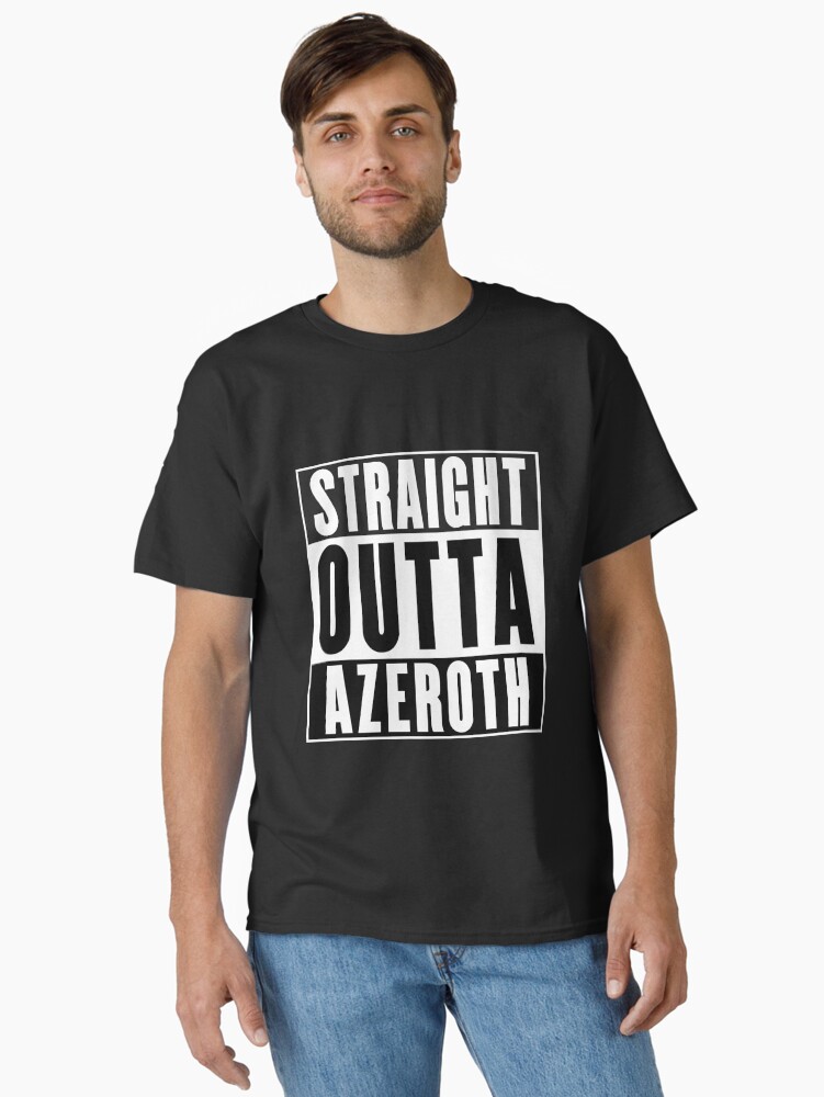 Imagen 1 de 7, Camiseta clásica con la obra Straight Outta Azeroth, diseñada y vendida por soondoock.
