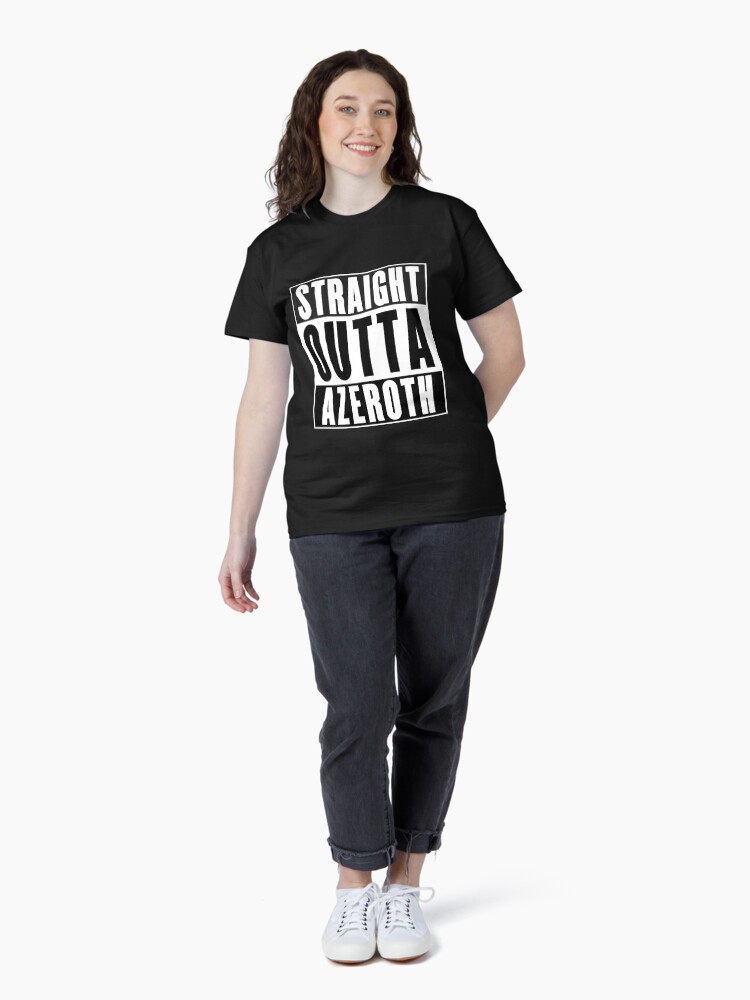 Imagen 4 de 7, Camiseta clásica con la obra Straight Outta Azeroth, diseñada y vendida por soondoock.
