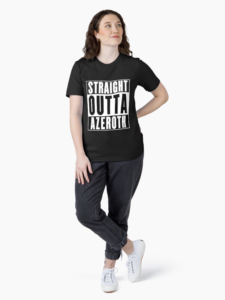 Imagen 4 de 7, Camiseta esencial con la obra Straight Outta Azeroth, diseñada y vendida por soondoock.