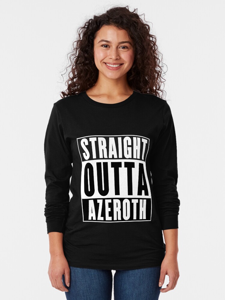 Imagen 2 de 5, Camiseta de manga larga con la obra Straight Outta Azeroth, diseñada y vendida por soondoock.