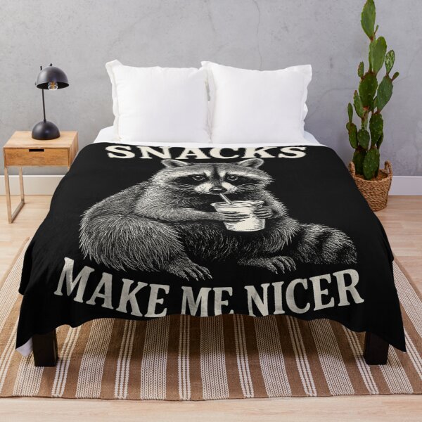 Artikelvorschau, Snacks machen mich netter Waschbär Tierliebhaber Humorvolles Geschenk entworfen und verkauft von Moscettakkk.