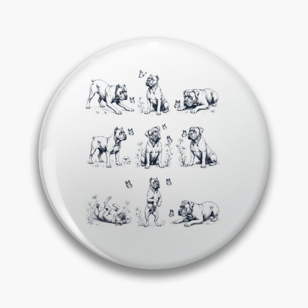 Item preview, Vintage Cane Corso with Butterfly Flower Dog Lover designed and sold by dian-rody-crest.