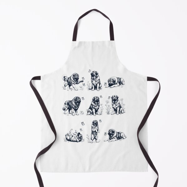 Item preview, Vintage Caucasian Shepherd Dog with Butterfly Flower Dog Lover designed and sold by dian-rody-crest.