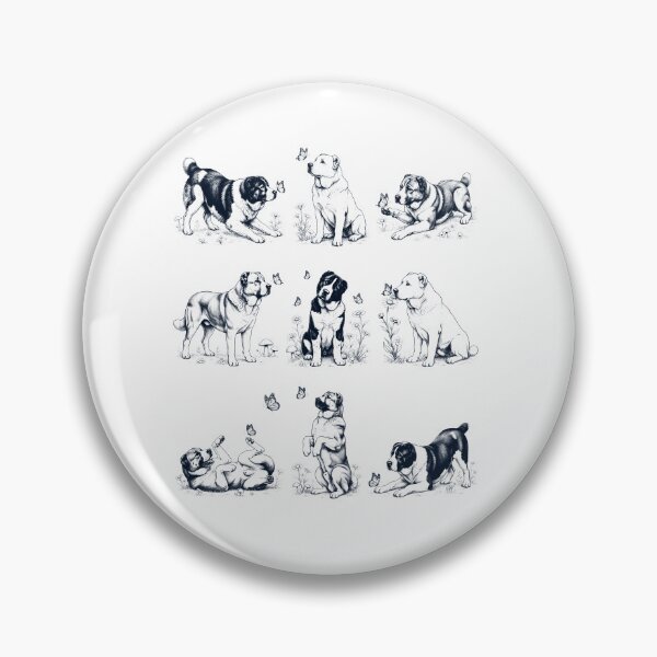 Aperçu de l'œuvre Berger d'Asie centrale vintage avec fleur papillon, amoureux des chiens créée et vendue par dian-rody-crest.
