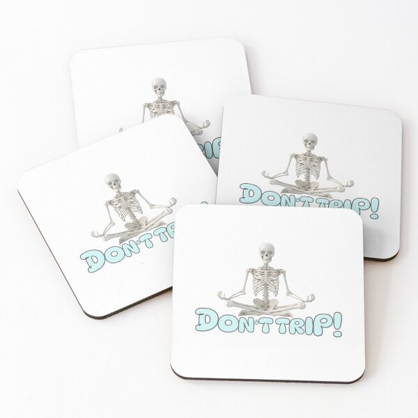 Item preview, Chill Skeleton Meditating "Dont Trip!" designed and sold by ShopWithKC.