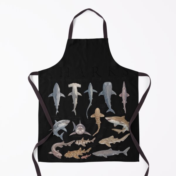 Item preview, Sharks Illustrated Species Of The Ocean World Marine Biology Ocean Animals designed and sold by Moscettakkk.