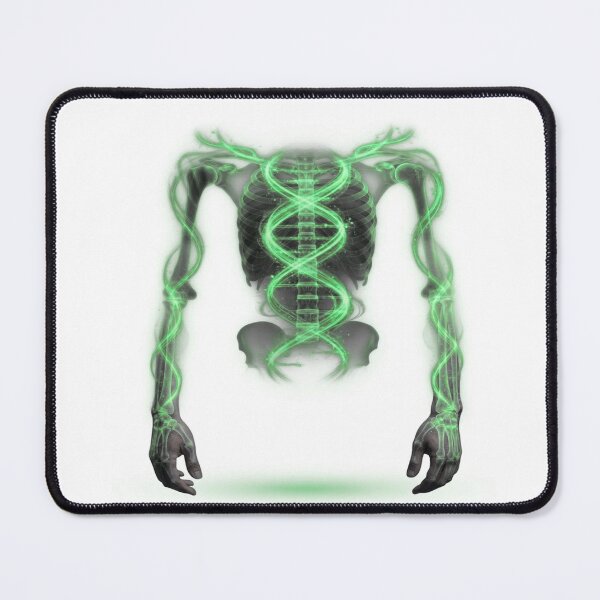 Item preview, Green X-Ray Aura Skeleton — Glowing Radiology Anatomy designed and sold by Ace-Illusionist.