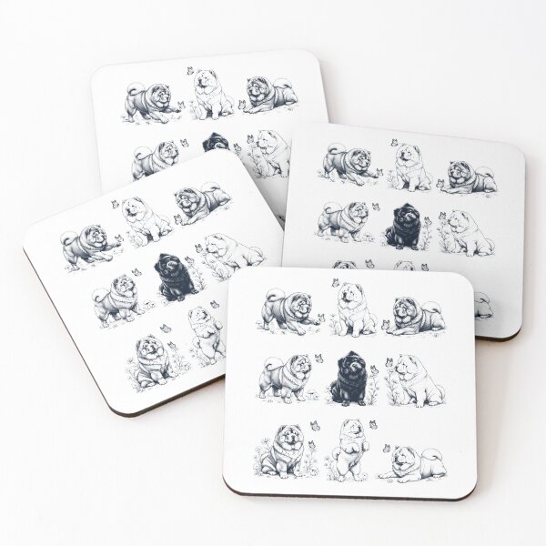 Item preview, Vintage Chow Chow with Butterfly Flower Dog Lover designed and sold by dian-rody-crest.