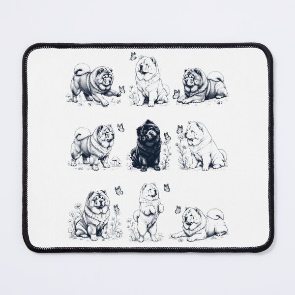 Item preview, Vintage Chow Chow with Butterfly Flower Dog Lover designed and sold by dian-rody-crest.