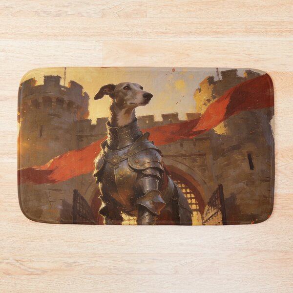 Item preview, Medieval Knight Greyhound Fantasy Art at Sunset designed and sold by cr6zym1nd.