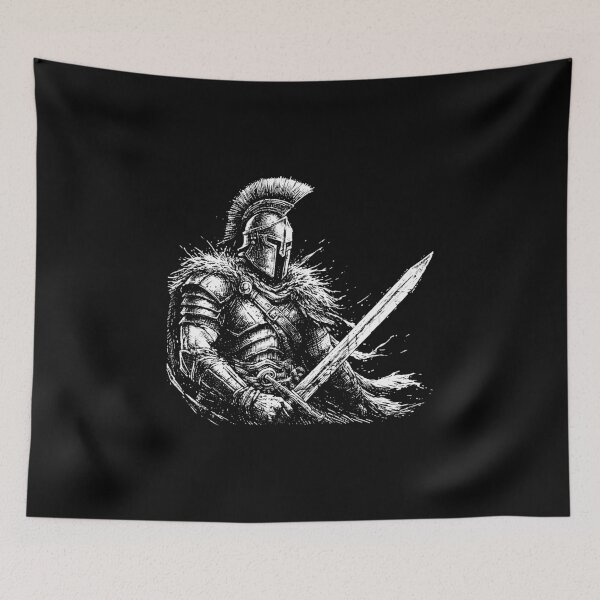 Item preview, Dark Art Warrior Soldier Medieval Knight Gladiator Spartan designed and sold by MORSPECTIVE.
