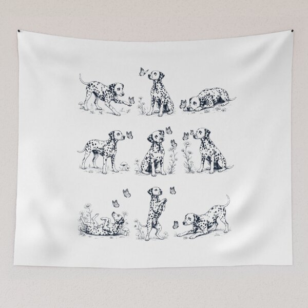 Item preview, Vintage Dalmatian with Butterfly Flower Dog Lover designed and sold by dian-rody-crest.