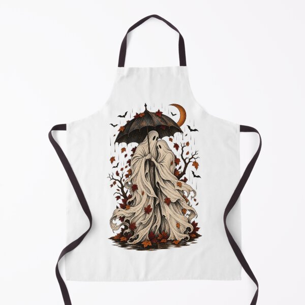 Item preview, Vintage Ghost Couple Halloween Shirt – Autumn Rain designed and sold by TeeVex.