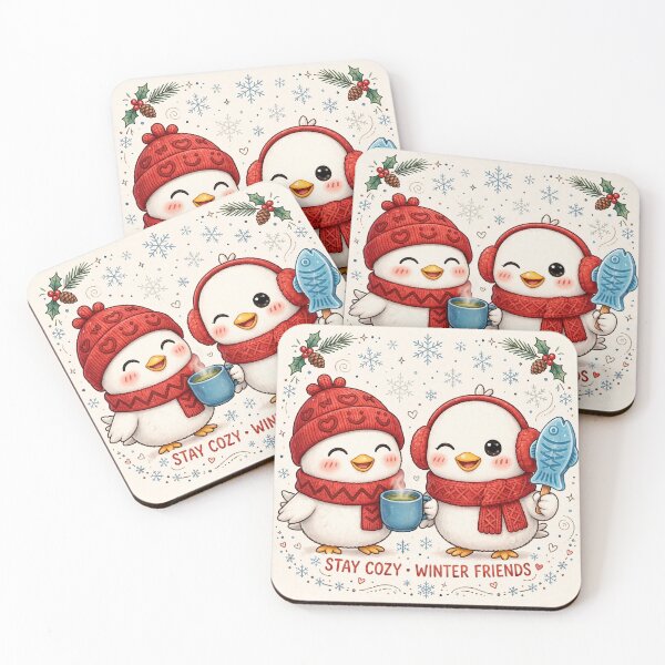 Item preview, Christmas Gift - STAY COZY • WINTER FRIENDS designed and sold by Quip & Carry.