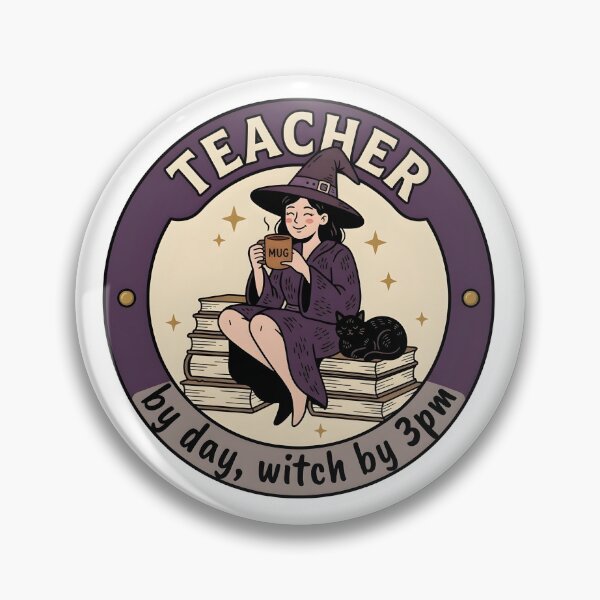 Item preview, Teacher by Day, Witch by 3pm - Funny Halloween Educator designed and sold by LuloCreative.