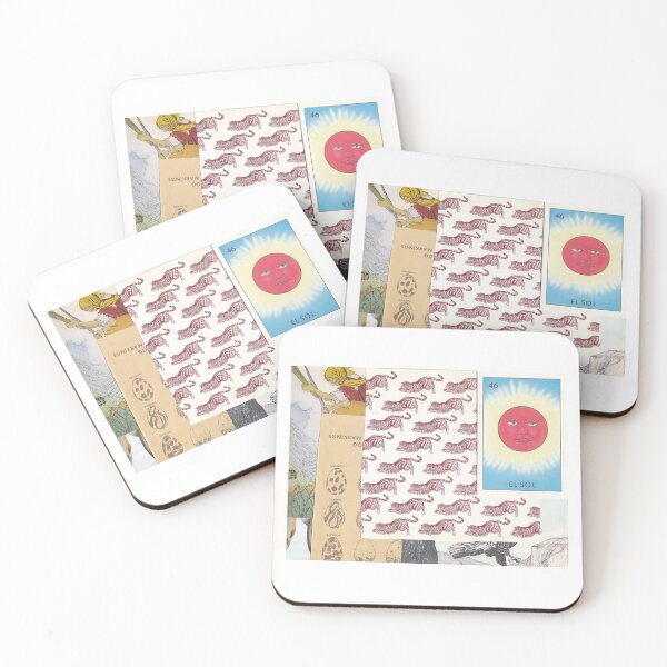 Item preview, Lotería greeting card and various book pages collage designed and sold by marigoldsol.