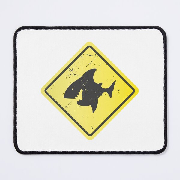 Item preview, Shark Warning Sign designed and sold by Artful-inks.