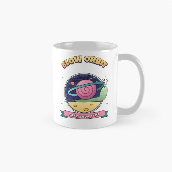 Item preview, Slow Orbit Cosmic Snail Planet Shell Take Your Time Space designed and sold by MiniSaga Shop.