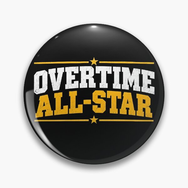 Item preview, Overtime All-Star Athletic Tradesman Typography Print designed and sold by StudioBilly3000.