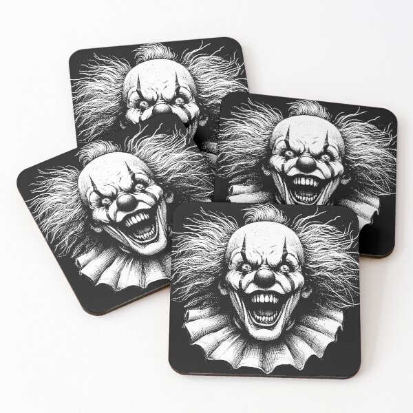 Item preview, Dark Art Clown Scary Face Halloween Creepy Evil Joker designed and sold by MORSPECTIVE.