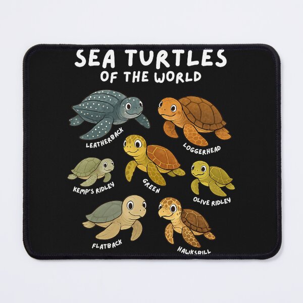 Item preview, Sea Turtles Of The World Marine Life Ocean Animal Species Marine Biologist Conservationist designed and sold by Moscettakkk.
