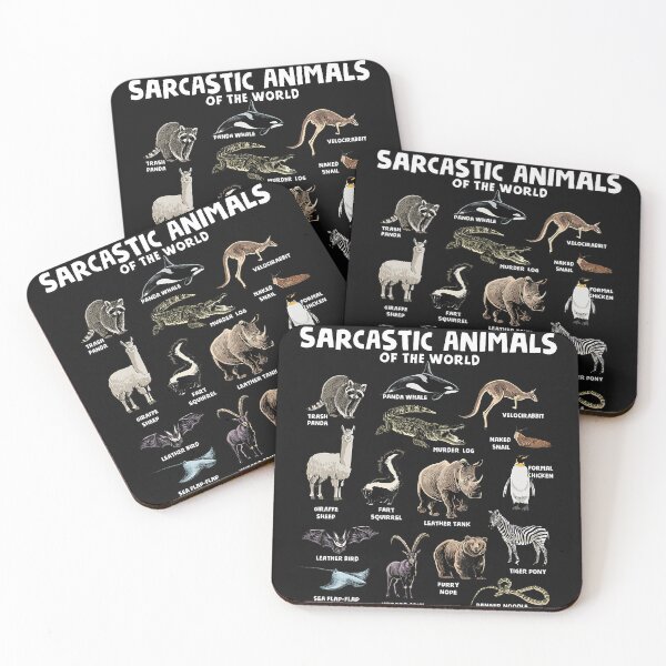 Item preview, Sarcastic Animals Of The World Funny Wildlife Humor Animal Lover Gift designed and sold by Moscettakkk.