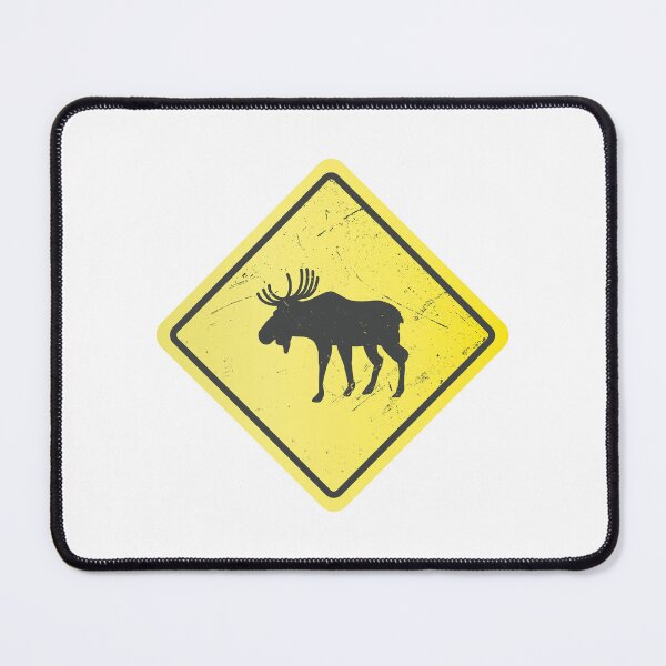 Item preview, Moose Crossing Warning Sign designed and sold by Artful-inks.