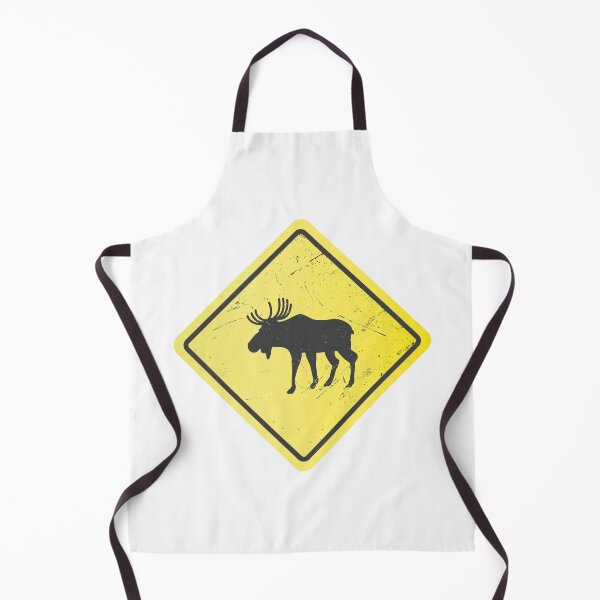 Item preview, Moose Crossing Warning Sign designed and sold by Artful-inks.