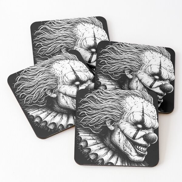 Item preview, Dark Art Clown Scary Face Halloween Creepy Evil designed and sold by MORSPECTIVE.