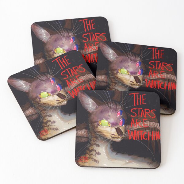 Item preview, The Stars Are Watching Three Eyed Cat Portrait designed and sold by CorentVauber.