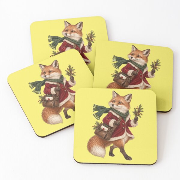 Item preview, Fox as Christmas postman designed and sold by Mauswohn.
