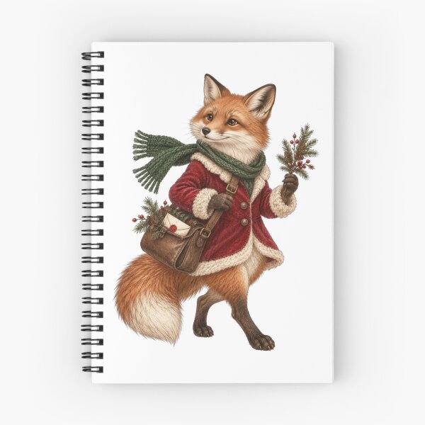 Item preview, Fox postman with Christmas letter and fir branch designed and sold by Mauswohn.