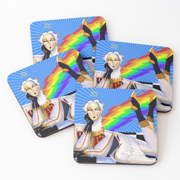 Item preview, Rainbow Winged Jester in a Colorful Fantasy World designed and sold by CorentVauber.
