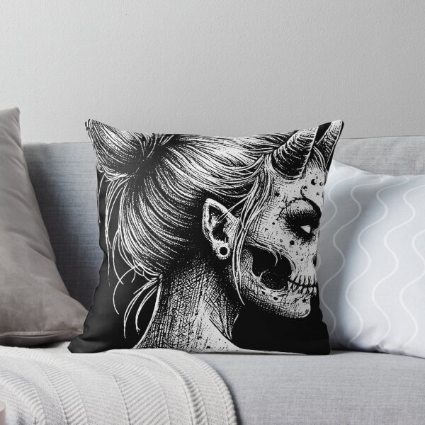 Item preview, Dark Art Devil Girl Kids Demon Woman Face Hell  designed and sold by MORSPECTIVE.