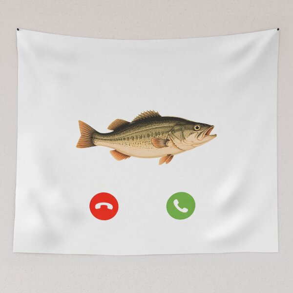 Item preview, Fish Calling Funny Phone Meme designed and sold by Maladies.